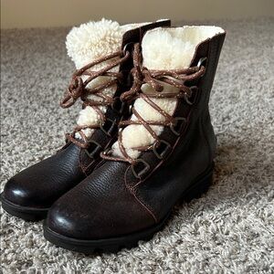 Sorel Dark Brown Waterproof Boots